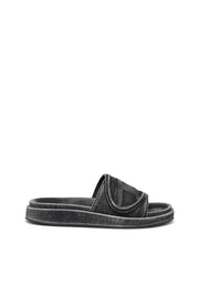 Sa-Slide D-Denim slides with embossed strap Diesel