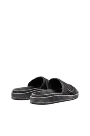 Sa-Slide D-Denim slides with embossed strap Diesel