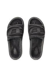 Sa-Slide D-Denim slides with embossed strap Diesel