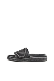 Sa-Slide D-Denim slides with embossed strap Diesel