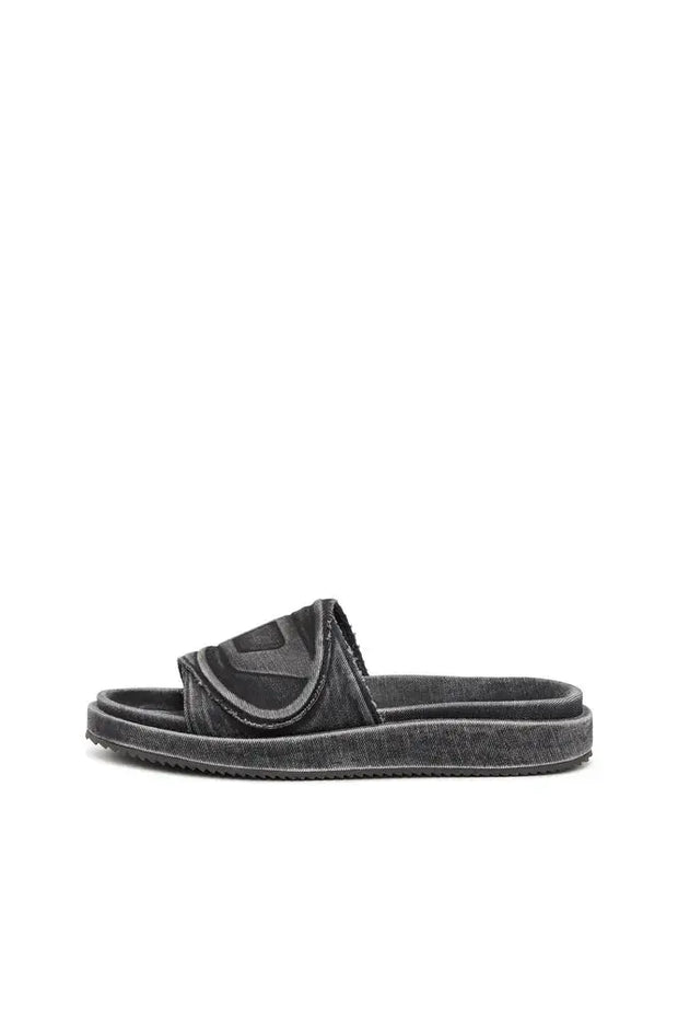 Sa-Slide D-Denim slides with embossed strap Diesel