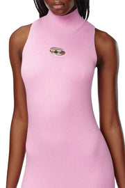 Short turtleneck dress in ribbed knit Diesel
