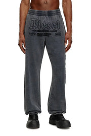 Track pants with embroidered logos Diesel