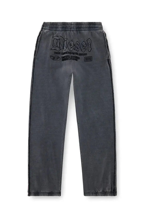 Track pants with embroidered logos Diesel