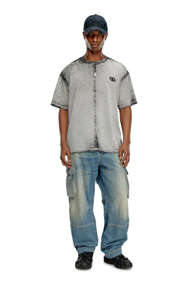 Burnout T-shirt with Oval D logo Diesel