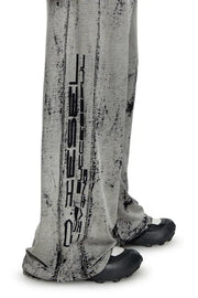 Track pants in burnout plated jersey Diesel