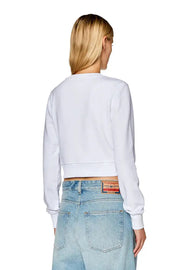 Cropped sweatshirt with cut-out logo Diesel