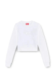Cropped sweatshirt with cut-out logo Diesel