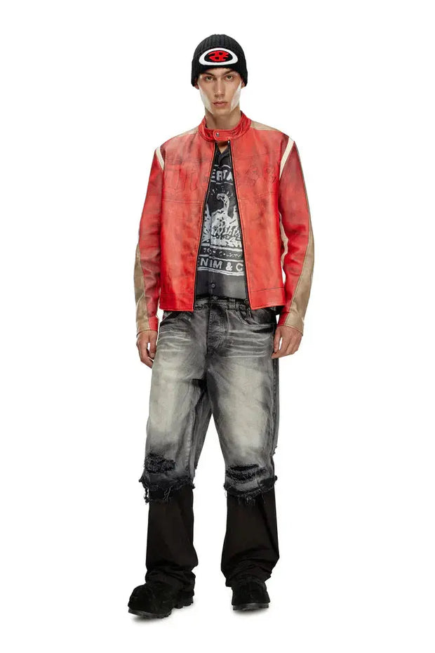 5-pocket pants with layered leg Diesel