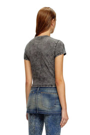 T-shirt with creased foil treatment Diesel