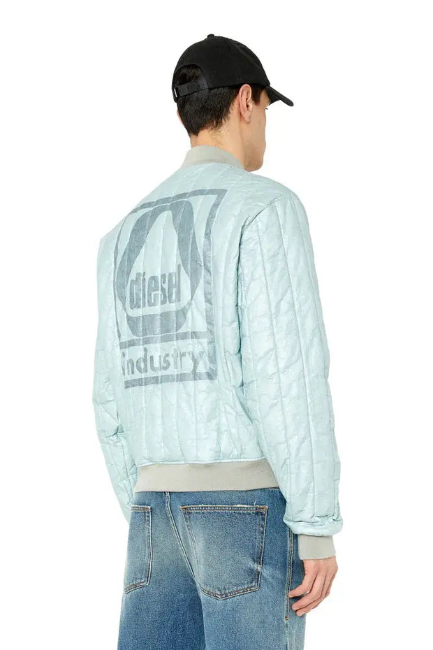 Bomber jacket with back print Diesel