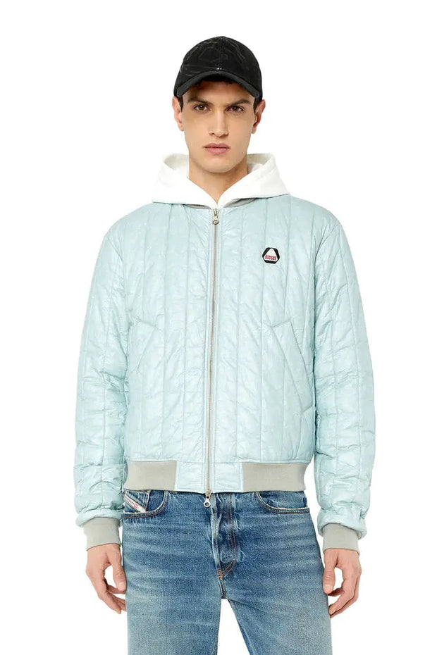 Bomber jacket with back print Diesel