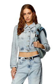 Trucker jacket in micro-crystal denim Diesel