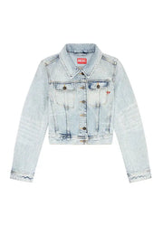 Trucker jacket in micro-crystal denim Diesel
