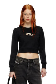 Cropped sweatshirt with cut-out logo Diesel