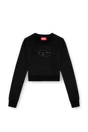 Cropped sweatshirt with cut-out logo Diesel