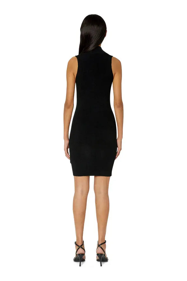 Short dress with cut-out and logo plaque Diesel