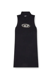 Short dress with cut-out and logo plaque Diesel