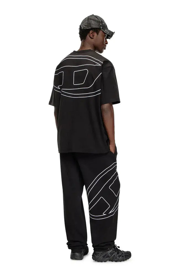 T-shirt with maxi oval D embroidery Diesel