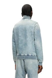 Zip-up sweater in Track Denim Diesel