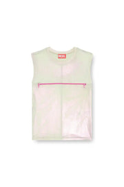Metallic tank top with chest slit Diesel