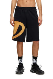 Sweat shorts with bleached logo Diesel