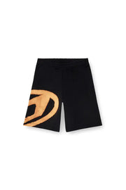 Sweat shorts with bleached logo Diesel
