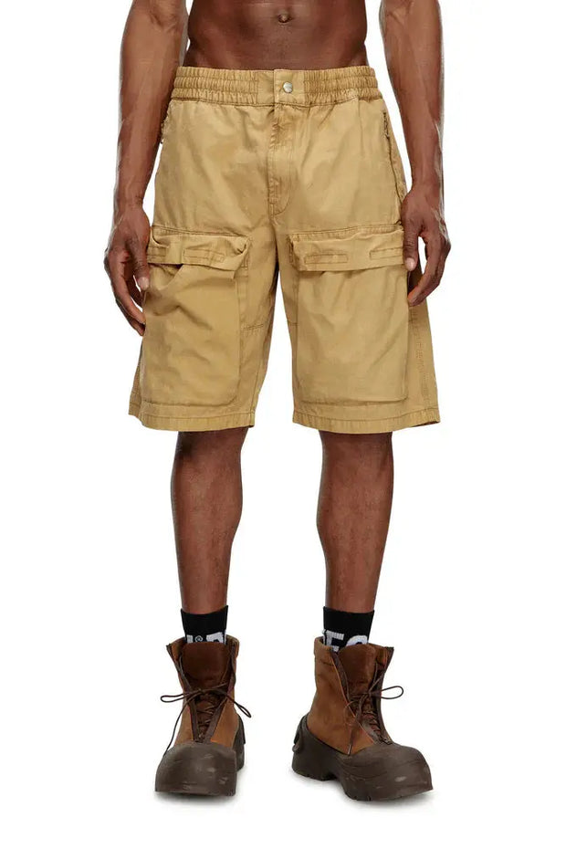 Cargo shorts in faded organic cotton Diesel
