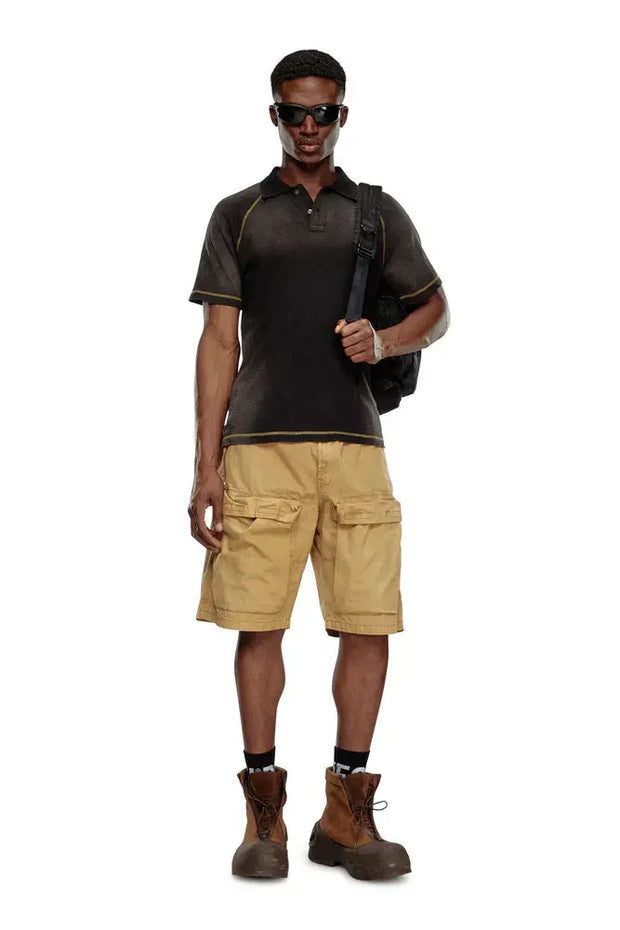 Cargo shorts in faded organic cotton Diesel