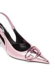 D-Venus-Slingback Pumps With Mirror Finish Diesel