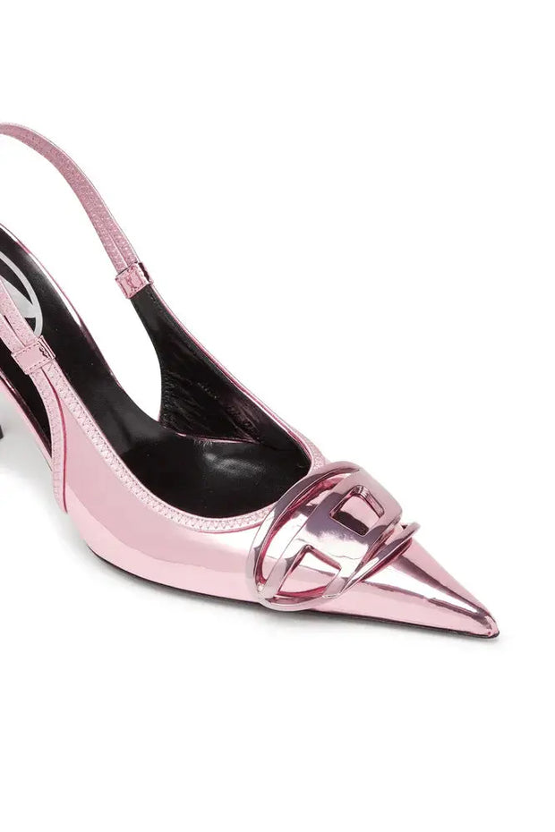 D-Venus-Slingback Pumps With Mirror Finish Diesel