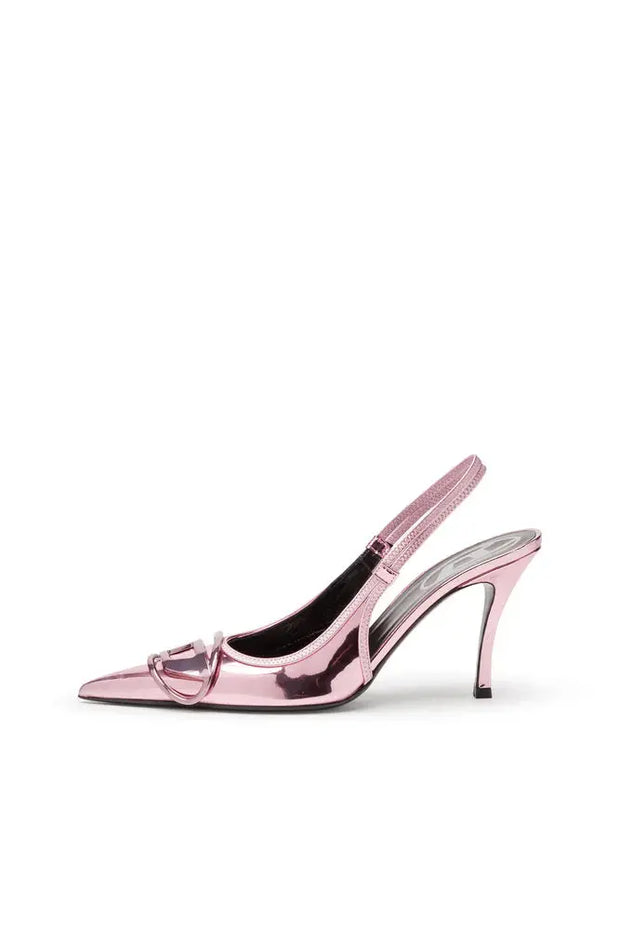 D-Venus-Slingback Pumps With Mirror Finish Diesel