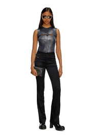 Metallic Tank Top With Chest Slit Diesel