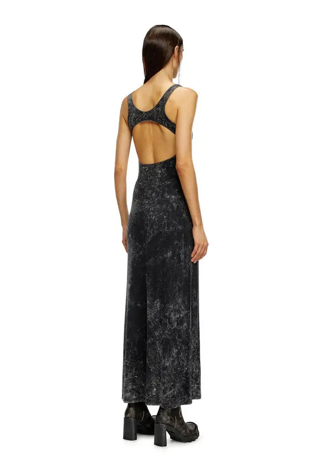 Maxi Dress In Marbled Stretch Jersey Diesel