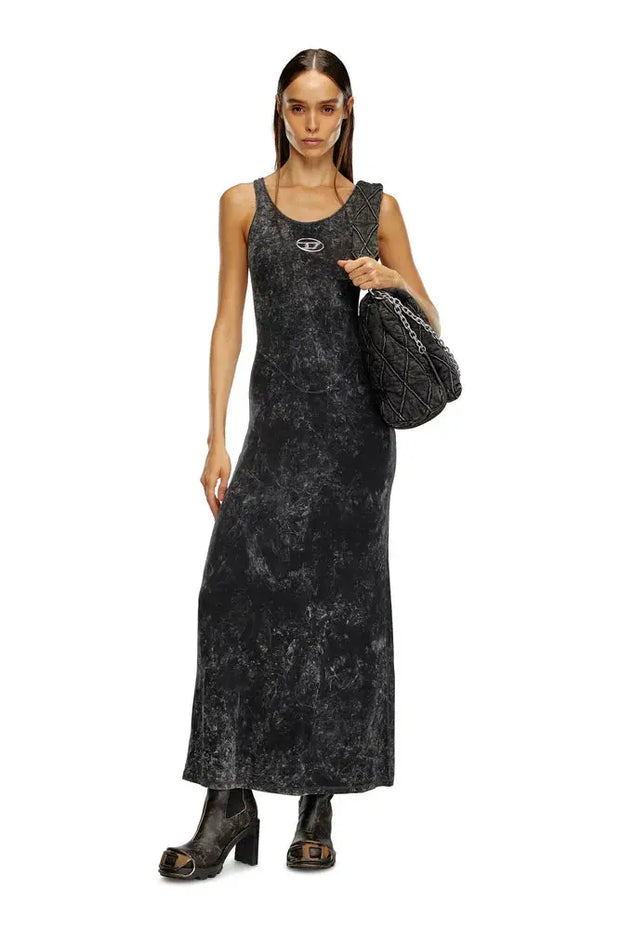 Maxi Dress In Marbled Stretch Jersey Diesel