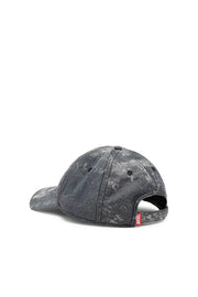 Wrinkled Nylon Cap With Rain-Camo Print Diesel