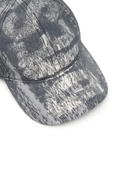 Wrinkled Nylon Cap With Rain-Camo Print Diesel