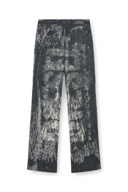 Printed Trousers In Wrinkled Nylon Diesel