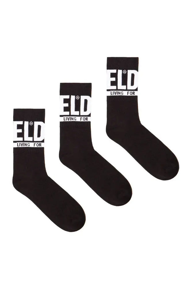 3-pack of logo cuff socks Diesel