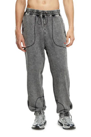 Faded Track Pants With Toggle Waist Diesel