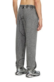 Faded Track Pants With Toggle Waist Diesel