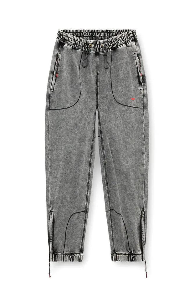 Faded Track Pants With Toggle Waist Diesel