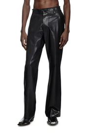 Cool Wool Pants With Denim-Trim Waist Diesel