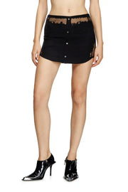 Skirt With Devoré Sweat Stains Diesel