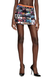Mini Skirt With Pop Print Diesel