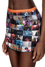 Mini Skirt With Pop Print Diesel