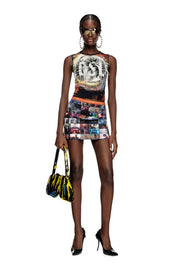 Mini Skirt With Pop Print Diesel