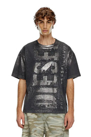 Logo T-Shirt With Metallic Effects Diesel