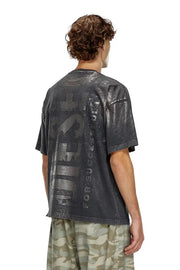 Logo T-Shirt With Metallic Effects Diesel