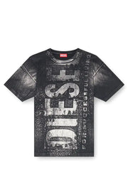 Logo T-Shirt With Metallic Effects Diesel